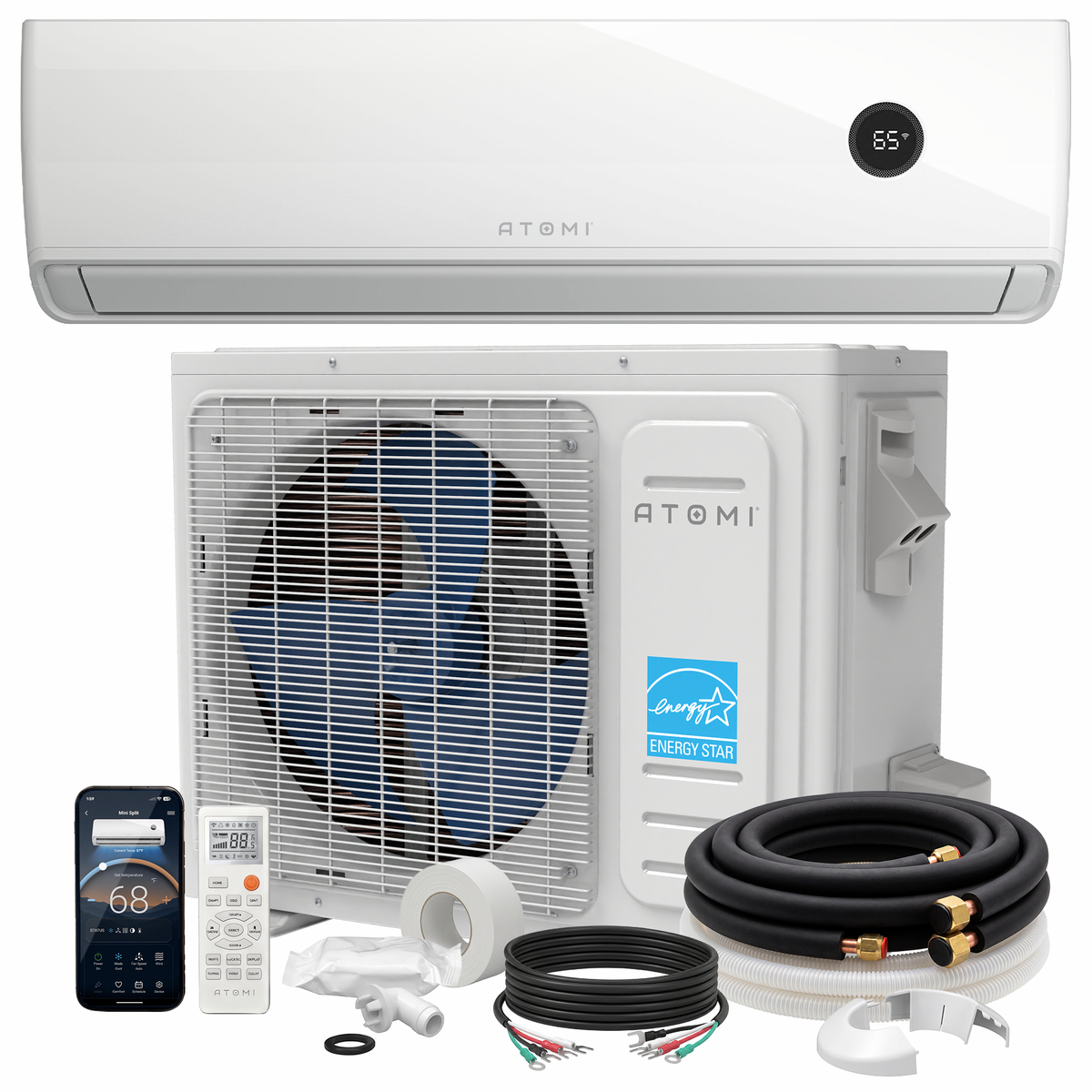 18K BTU Tempestas Inverter Ductless Mini-Split Air Conditioner and Heat Pump