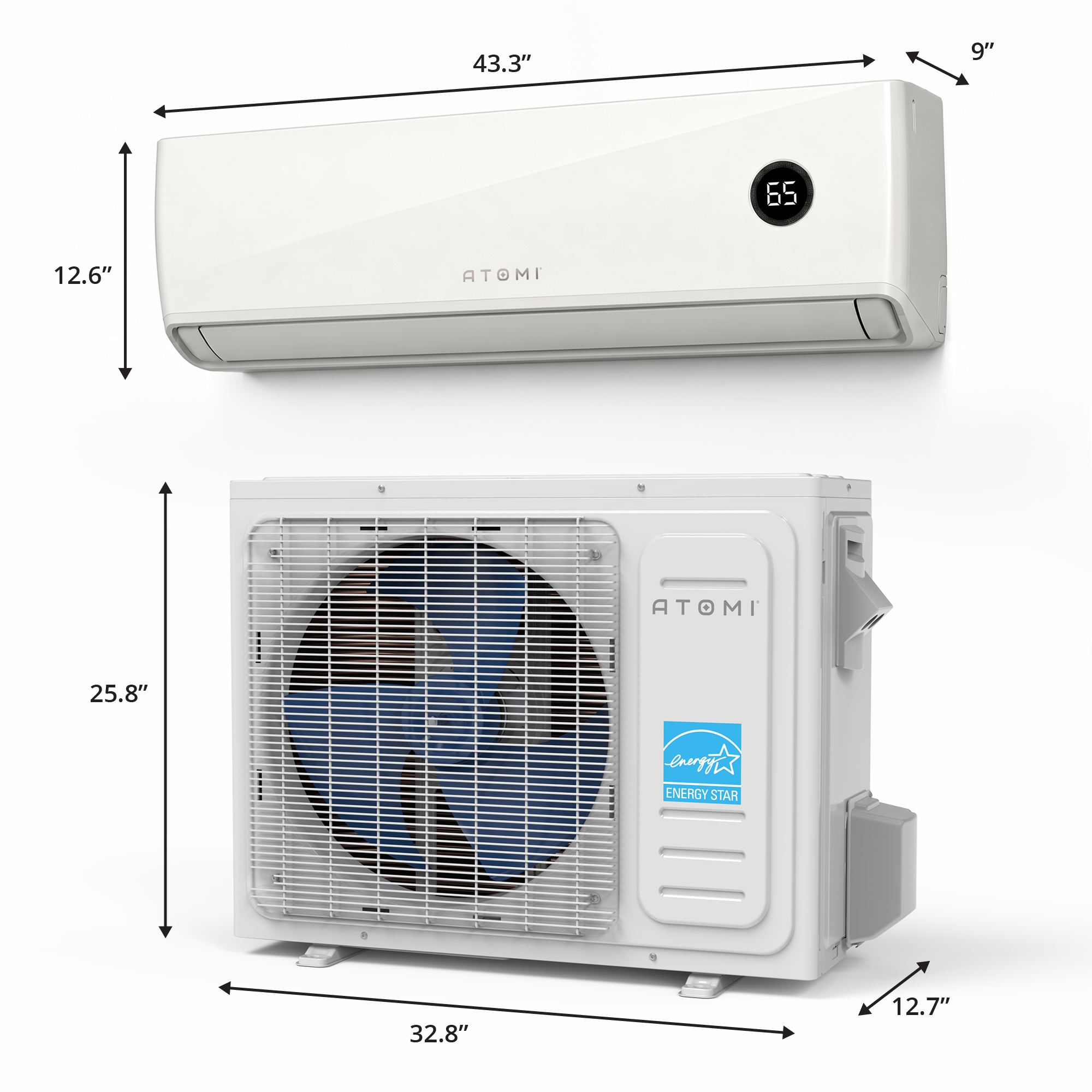 Tempestas Ductless Mini Split AC + Heater - 18K