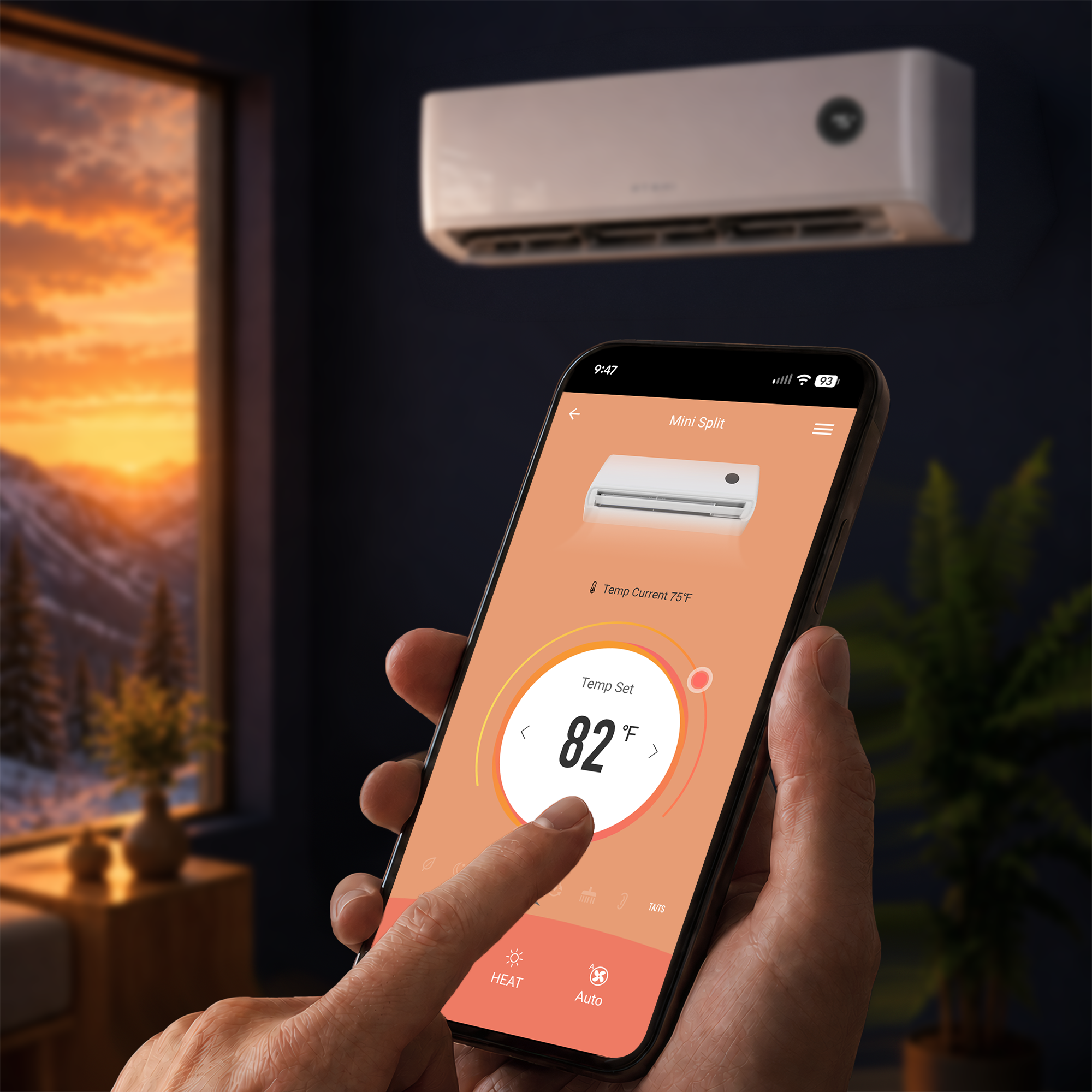 Tempestas Ductless Mini Split AC + Heater - 18K