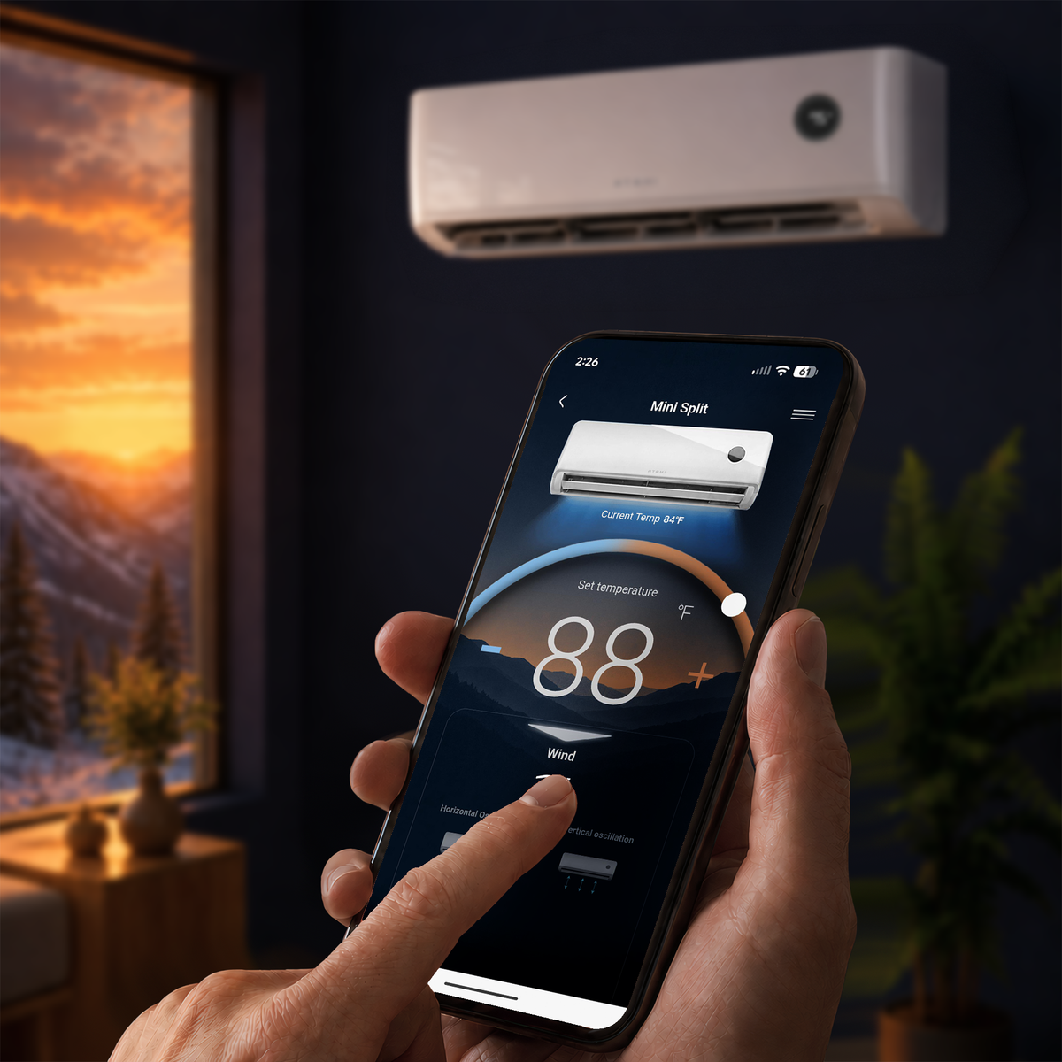 18K BTU Tempestas Inverter Ductless Mini-Split Air Conditioner and Heat Pump