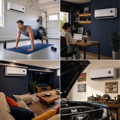 Tempestas Ductless Mini Split AC + Heater - 18K