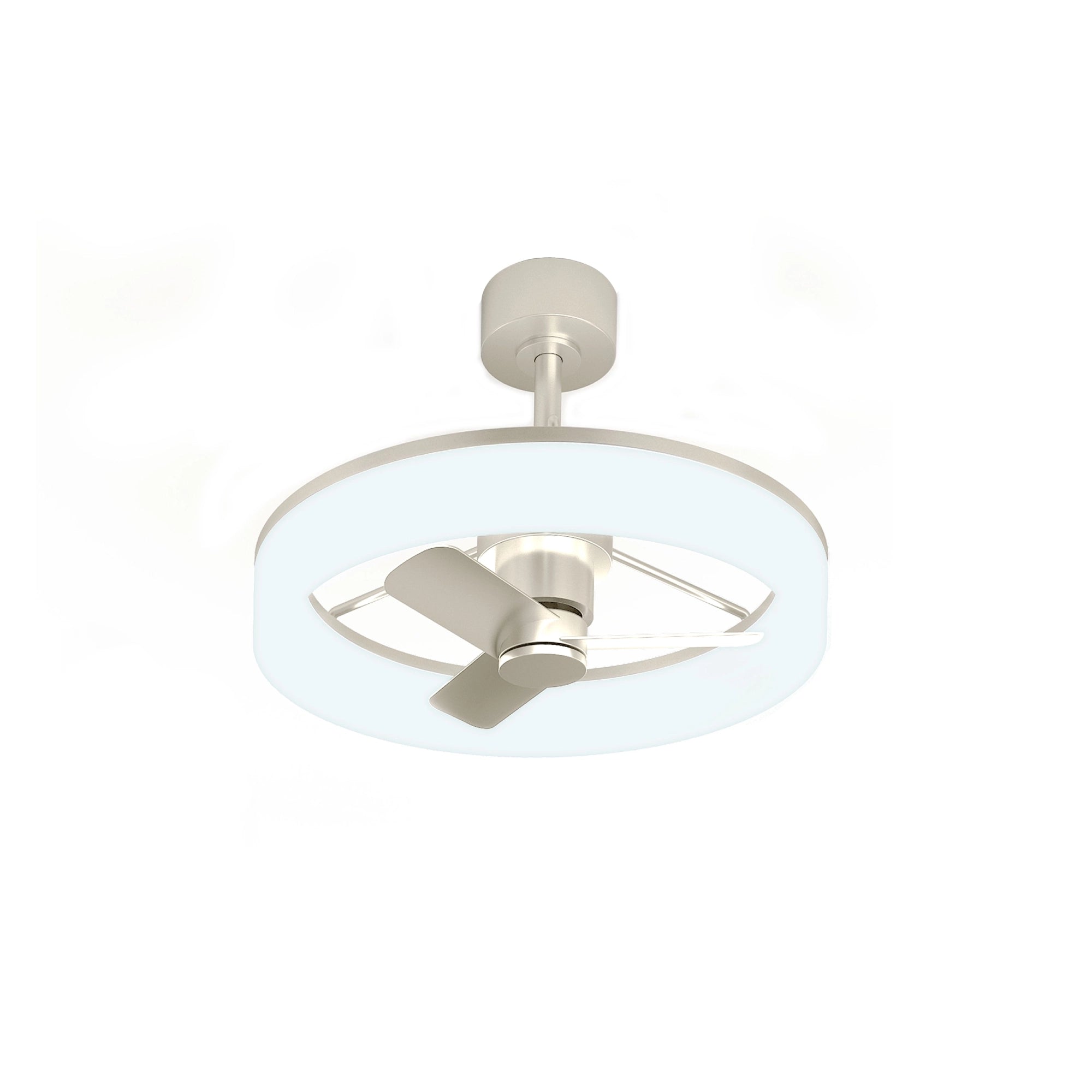 Ventosus Smart Ceiling Light + Fan (model AT2611) in Nickel finish #finish_nickel