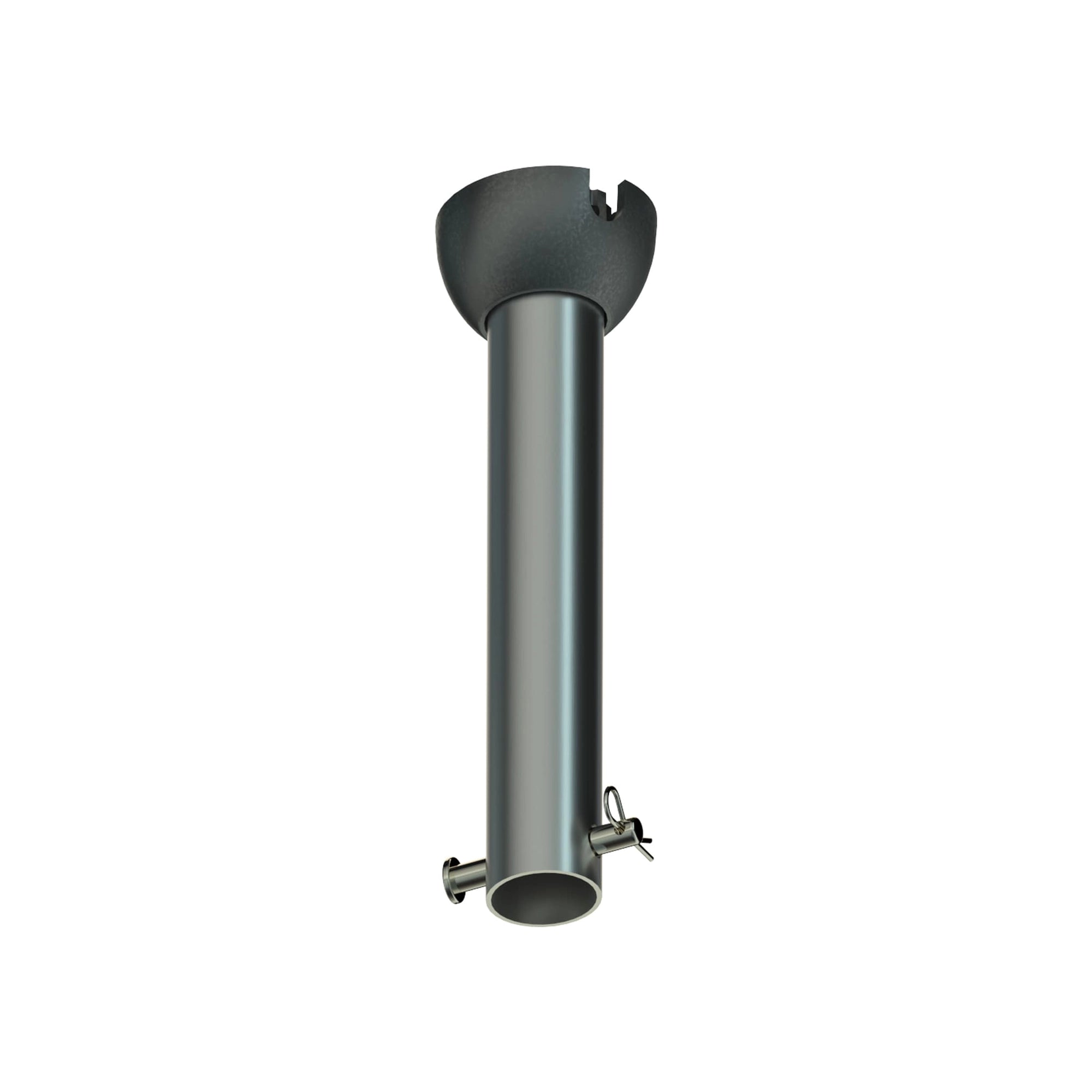 Downrod in silver finish